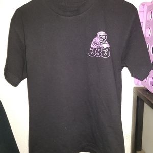 Half evil reaper mini logo tee